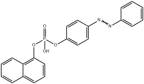 1-NAPHTHYL 4-PHENYLAZOPHENYL PHOSPHATE Struktur