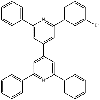 4,4'-Bipyridine, 2-(3-bromophenyl)-2',6,6'-triphenyl- Struktur