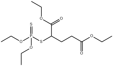 Phosphorodithioic acid O,O-diethyl S-[1,3-bis(ethoxycarbonyl)propyl] ester Struktur