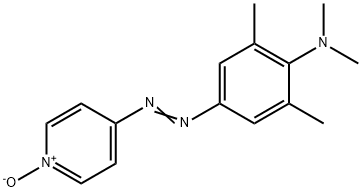 N,N,2,6-tetramethyl-4-(1-oxidopyridin-4-yl)diazenyl-aniline Struktur