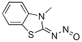 N-Nitroso-3-methyl-2,3-dihydrobenzothiazole-2-imine Struktur