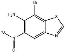 6-Amino-7-bromo-5-nitrobenzothiazole Struktur