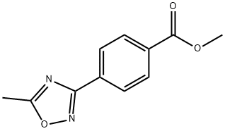 Methyl 4-(5-Methyl-1,2,4-oxadiazol-3-yl)benzoate Struktur