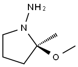 1-Pyrrolidinamine,2-methoxy-2-methyl-,(S)-(9CI) Struktur