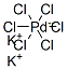 POTASSIUM HEXACHLOROPALLADATE(IV) Struktur