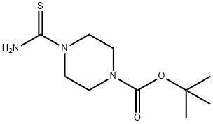 4-THIOCARBAMOYL-PIPERAZINE-1-CARBOXYLIC ACID TERT-BUTYL ESTER Struktur