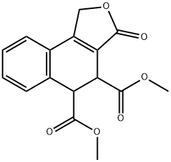 1,3,4,5-Tetrahydro-3-oxonaphtho[1,2-c]furan-4,5-dicarboxylic acid dimethyl ester Struktur