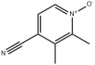 4-Pyridinecarbonitrile,2,3-dimethyl-,1-oxide(9CI) Struktur