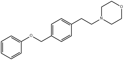 4-[p-(Phenoxymethyl)phenethyl]morpholine Struktur