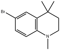 6-broMo-1,4,4-triMethyl-1,2,3,4-tetrahydroquinoline Struktur