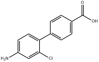 4-(2-Amino-3-chlorophenyl)benzoic acid Struktur