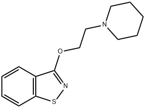 3-[2-(piperidin-1-yl)ethoxy]-1,2-benzisothiazole  Struktur