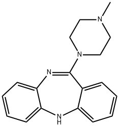 11-(4-methyl-1-piperazinyl)-5H-dibenzo(b,e)(1,4)diazepine Struktur