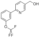 (6-[3-(TRIFLUOROMETHOXY)PHENYL]PYRIDIN-3-YL)METHANOL Struktur