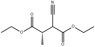 Butanedioic acid, 2-cyano-3-methyl-, diethyl ester, (3S)- (9CI) Struktur