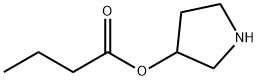 Butanoic acid, 3-pyrrolidinyl ester (9CI) Struktur