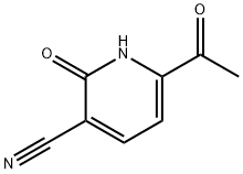 3-Pyridinecarbonitrile, 6-acetyl-1,2-dihydro-2-oxo- (9CI) Struktur