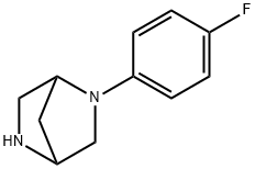 (1S,4S)-(-)-2-(4-FLUOROPHENYL)-2,5-DIAZABICYCLO[2.2.1]HEPTANE, HYDROBROMIDE Struktur