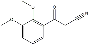 2,3-dimethoxbenzoylacetonitrile Struktur