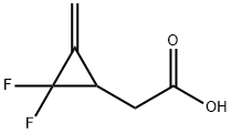 Cyclopropaneacetic acid, 2,2-difluoro-3-methylene- (9CI) Struktur