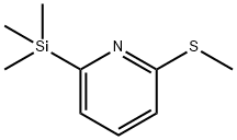 Pyridine, 2-(methylthio)-6-(trimethylsilyl)- (9CI) Struktur