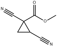 Cyclopropanecarboxylic acid, 1,2-dicyano-, methyl ester (8CI) Struktur