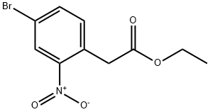 BENZENEACETIC ACID, 4-BROMO-2-NITRO-, ETHYL ESTER Struktur