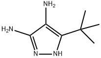 1H-Pyrazole-3,4-diamine,  5-(1,1-dimethylethyl)- Struktur