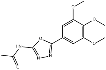 N-[5-(3,4,5-trimethoxyphenyl)-1,3,4-oxadiazol-2-yl]acetamide Struktur