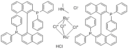 Dimethylammoniumdichlorotri(mu-chloro)bis[(S)-(-)-2,2'-bis(diphenylphosphino)-1,1'-binaphthyl]diruthenate(II) price.