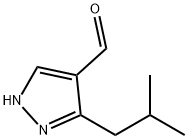 1H-Pyrazole-4-carboxaldehyde, 3-(2-methylpropyl)- (9CI) Struktur