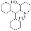 3-Piperidinol, 2-(dicyclohexylmethyl)-, hydrochloride Struktur