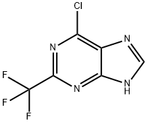 6-CHLORO-2-(TRIFLUOROMETHYL)-9H-PURINE Struktur