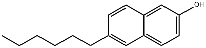 6-Hexyl-2-naphthol Struktur