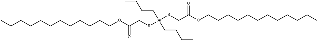 dodecyl 4,4-dibutyl-7-oxo-8-oxa-3,5-dithia-4-stannaicosanoate  Struktur