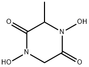 2,5-Piperazinedione,  1,4-dihydroxy-3-methyl- Struktur