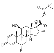 特戊酸氟米松, 2002-29-1, 結構式