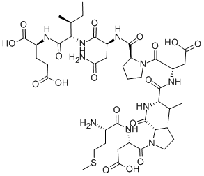 H-MET-ASP-PRO-VAL-ASP-PRO-ASN-ILE-GLU-OH Struktur