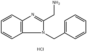 1-BENZYL-1H-BENZOIMIDAZOL-2-YL-METHYLAMINE DIHYDROCHLORIDE Struktur