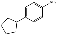 BENZENAMINE, 4-CYCLOPENTYL- Struktur