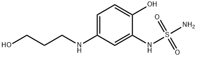 Sulfamide, [2-hydroxy-5-[(3-hydroxypropyl)amino]phenyl]- (9CI) Struktur