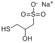 sodium 2-hydroxy-3-mercaptopropanesulphonate  Struktur