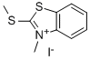 1-METHYL-2-METHYLTHIO-BENZTHIAZOLIUM-IODIDE Struktur