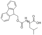 N-(9-FLUORENYLMETHOXYCARBONYL)-L-LEUCIN& Struktur