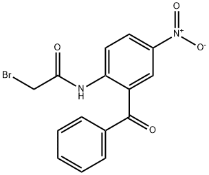 N-(2-benzoyl-4-nitrophenyl)-2-bromoacetamide  Struktur