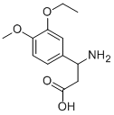 3-AMINO-3-(3-ETHOXY-4-METHOXY-PHENYL)-PROPIONIC ACID Struktur