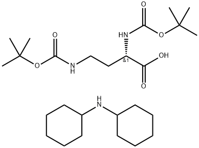 BOC-DAB(BOC)-OH DCHA Structure