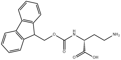 (R)-2-(芴甲氧羰基氨基)-4-氨基丁酸 結(jié)構(gòu)式