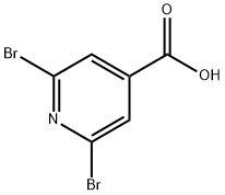 2,6-Dibromopyridine-4-carboxylic acid Structure