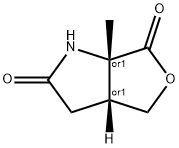 1H-Furo[3,4-b]pyrrole-2,6(3H,4H)-dione,dihydro-6a-methyl-,cis-(9CI) Struktur